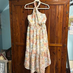 Maurices Floral Halter Neck Dress